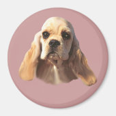 Cocker Spaniel Blondie Magnet Magneet (Voorkant)