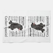 Cocker Spaniel brengt keukenhanddoek (Horizontaal)