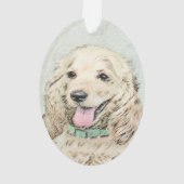 Cocker Spaniel Buff Peinture - Art Chien original (dos)