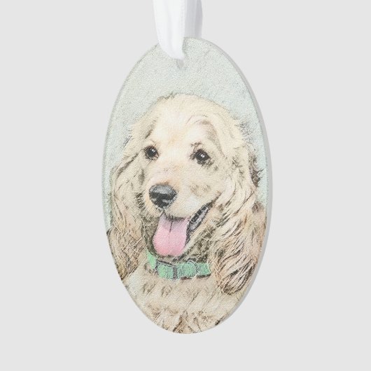 Cocker Spaniel Buff Peinture - Art Chien original (devant)