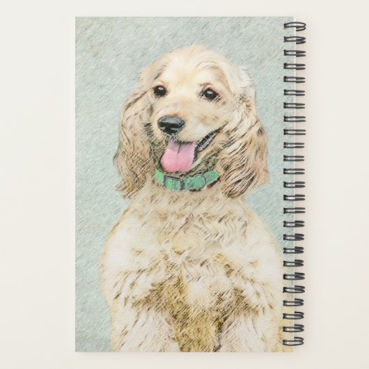 Cocker Spaniel Buff Peinture - Art Chien original (Dos)