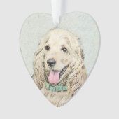 Cocker Spaniel Buff Peinture - Art Chien original (devant)