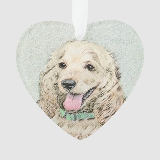 Cocker Spaniel Buff Peinture - Art Chien original (devant)