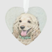 Cocker Spaniel Buff Peinture - Art Chien original (dos)