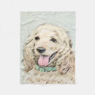 Cocker Spaniel Buff-schildering - Oorspronkelijke Fleece Deken