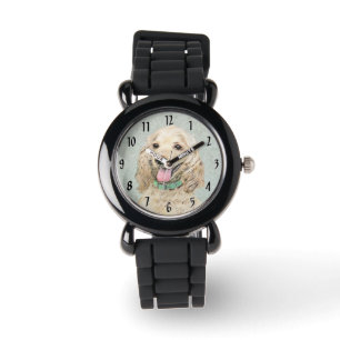 Cocker Spaniel Buff-schildering - Oorspronkelijke  Horloge