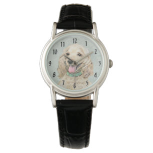 Cocker Spaniel Buff-schildering - Oorspronkelijke  Horloge