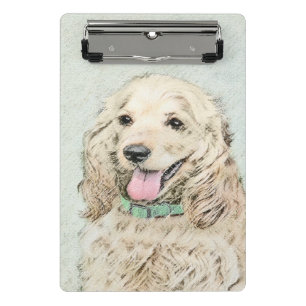 Cocker Spaniel Buff-schildering - Oorspronkelijke Mini Klembord