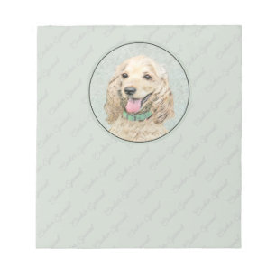 Cocker Spaniel Buff-schildering - Oorspronkelijke  Notitieblok