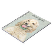 Cocker Spaniel Buff-schildering - Oorspronkelijke Notitieboek (Linkerzijde)