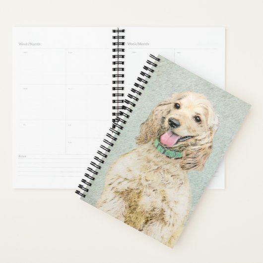 Cocker Spaniel Buff-schildering - Oorspronkelijke Planner (Display)