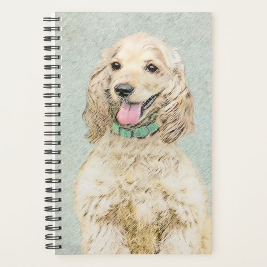 Cocker Spaniel Buff-schildering - Oorspronkelijke Planner (Voorkant)