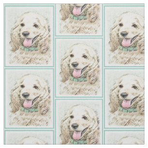Cocker Spaniel Buff-schildering - Oorspronkelijke  Stof