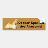 Cocker Spaniel Bumpersticker (Voorkant)