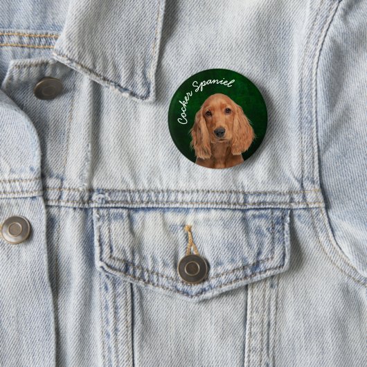 Cocker Spaniel Button (In situ)