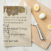 Cocker Spaniel Cartoon Chien Citations Serviette d (Quart Plié)