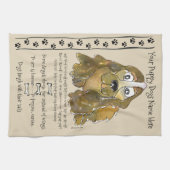 Cocker Spaniel Cartoon Chien Citations Serviette d (Horizontal)