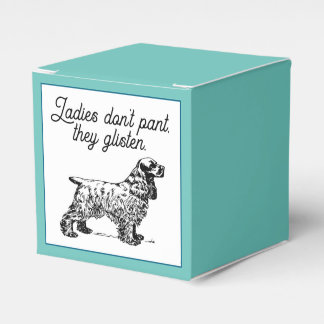 Cocker Spaniel Cartoon met grappige Pet Joke Bedankdoosjes