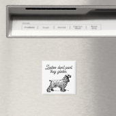 Cocker Spaniel Cartoon met grappige Pet Joke Magneet (Insitu (Vaatwasser))