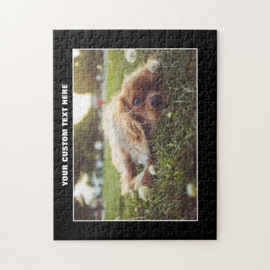 Cocker Spaniel Chien Custom Jigsaw Puzzle (Vertical)