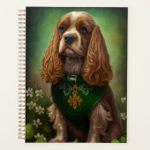 Cocker Spaniel Chien en robe de fête St. Patrick (Devant)