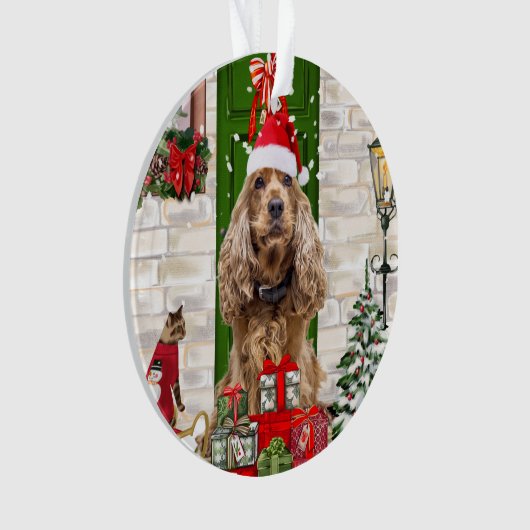 Cocker Spaniel Chien Noël (devant)