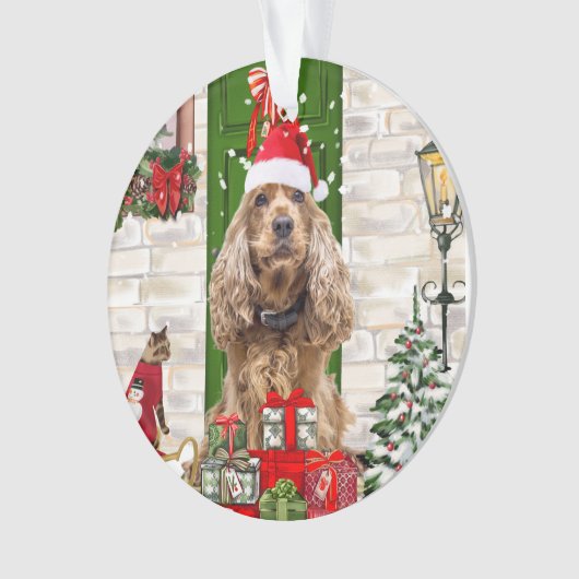 Cocker Spaniel Chien Noël (devant)