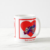 Cocker Spaniel Chien Rouge Saint Valentin Café Mug (Devant droit)