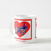Cocker Spaniel Chien Rouge Saint Valentin Café Mug (Devant gauche)