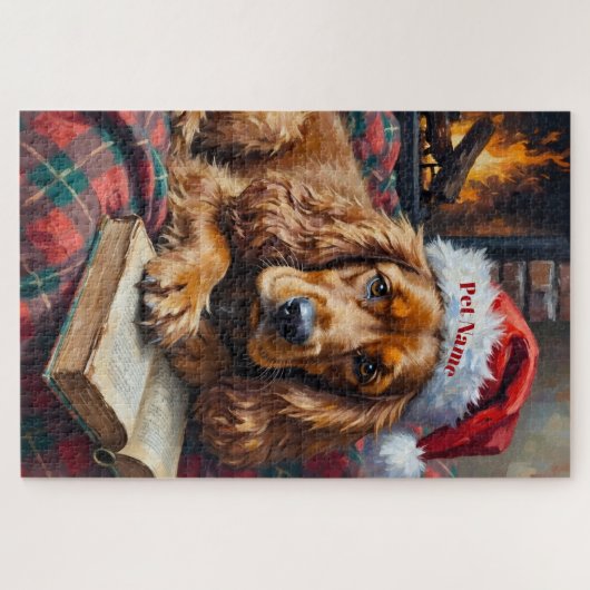 Cocker Spaniel Christmas Story Time Hat Legpuzzel (Horizontaal)