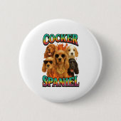 Cocker Spaniel Copy Ronde Button 5,7 Cm (Voorkant)