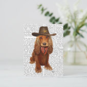 Cocker Spaniel Cowboy 2 Briefkaart (Staand voorkant)