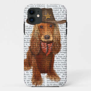 Cocker Spaniel Cowboy 2 iPhone 11 Hoesje