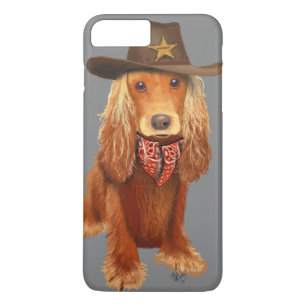 Cocker Spaniel Cowboy iPhone 8 Plus / 7 Plus Hoesje
