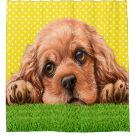 Cocker Spaniel Cutie Showgordijn Douchegordijn