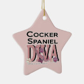 Cocker Spaniel DIVA Keramisch Ornament (Rechts)