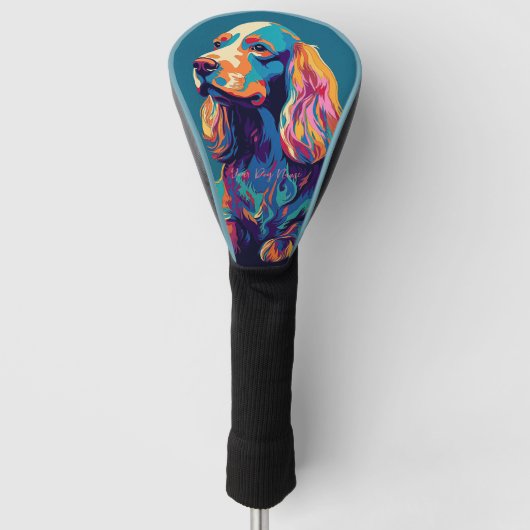 Cocker Spaniel Dog 001 - Bruno Pokopen Golfheadcover (Voorkant)