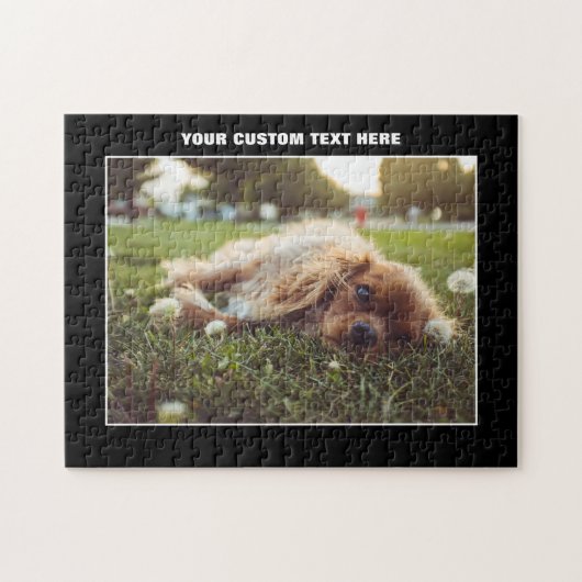 Cocker Spaniel Dog Aangepast Jigzaag Puzzle Legpuzzel (Horizontaal)