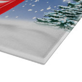 Cocker Spaniel Dog-auto rijden met sneeuwkerst Snijplank (Hoek)