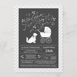 Cocker Spaniel Dog Baby shower Geslacht Neutraal Kaart