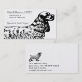 Cocker Spaniel Dog Business Visitekaartje (Voorkant / Achterkant)