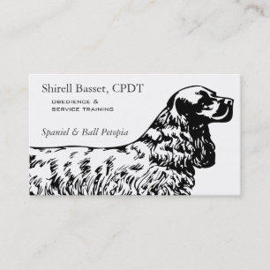 Cocker Spaniel Dog Business Visitekaartje