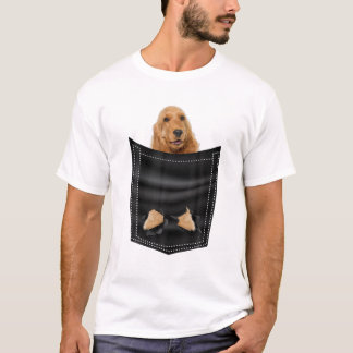 Cocker Spaniel Dog Cute Dog Pocket Hondenliefhebbe T-shirt