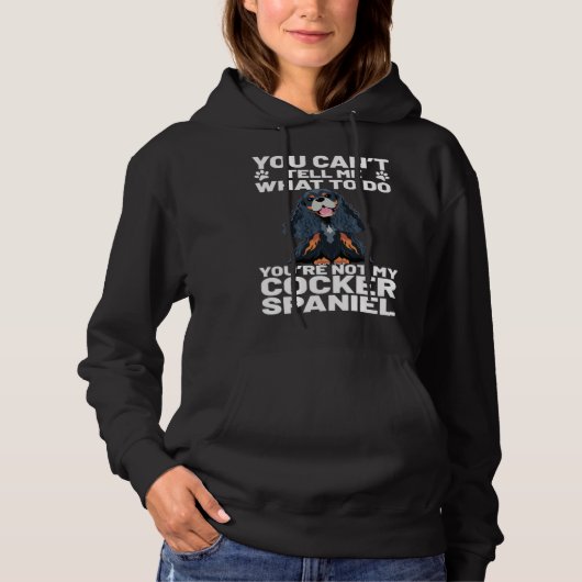 Cocker Spaniel Dog  Dog Hoodie (Voorkant)