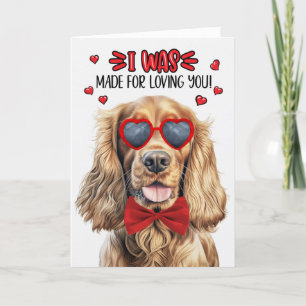 Cocker Spaniel Dog gemaakt voor het houden van je  Feestdagen Kaart