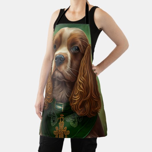 Cocker Spaniel Dog in St. Patrick's Day Dress Schort (Insitu)