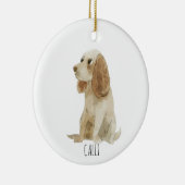 Cocker Spaniel dog Keramisch Ornament (Rechts)