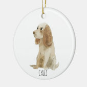 Cocker Spaniel dog Keramisch Ornament (Links)