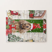 Cocker Spaniel Dog Kerstmis Legpuzzel (Horizontaal)