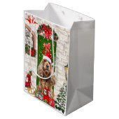 Cocker Spaniel Dog Kerstmis Medium Cadeauzakje (Achterkant Gekanteld)
